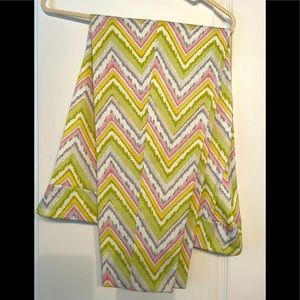 Lazy Larry size 14 stretch pull on ankle pants bright stripes like new